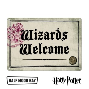 Metal Sign Harry Potter Wizards Welcome SSA5HP18